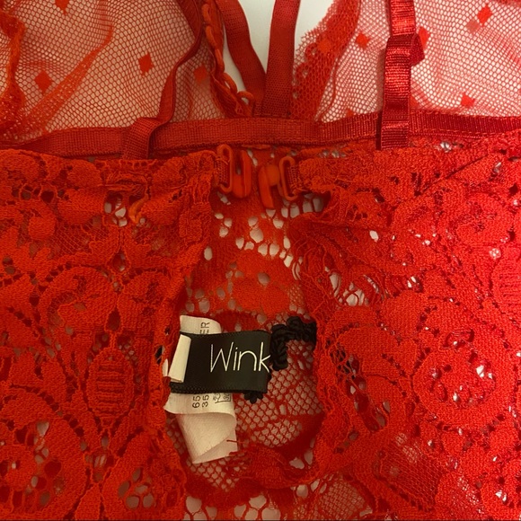Red Bralette lace top in size small - Picture 3 of 3